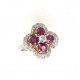 Pre Owned 18ct White Gold Ruby and Diamond Ring ZX741 Pre Owned 18ct White Gold Ruby and Diamond Ring ZX741